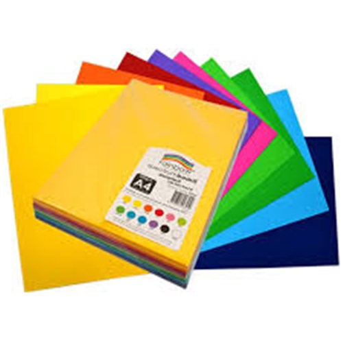 Rainbow SpectrumSurface board A4 220gsmAssorted 100 sheets